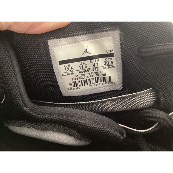 Nike air Jordan super fly 5 men’s 12.5 844691-040 black - Picture 11 of 11